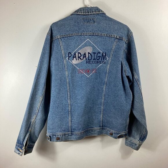 Mens‎ Lee Classic Denim Jean Jacket Paradigm Studios M - Picture 2 of 8
